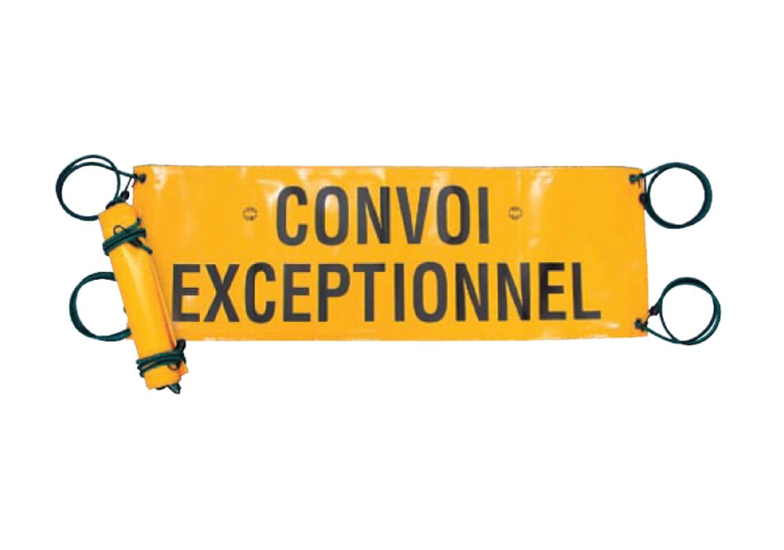 Bâche de signalisation pour CONVOI EXCEPTIONNEL